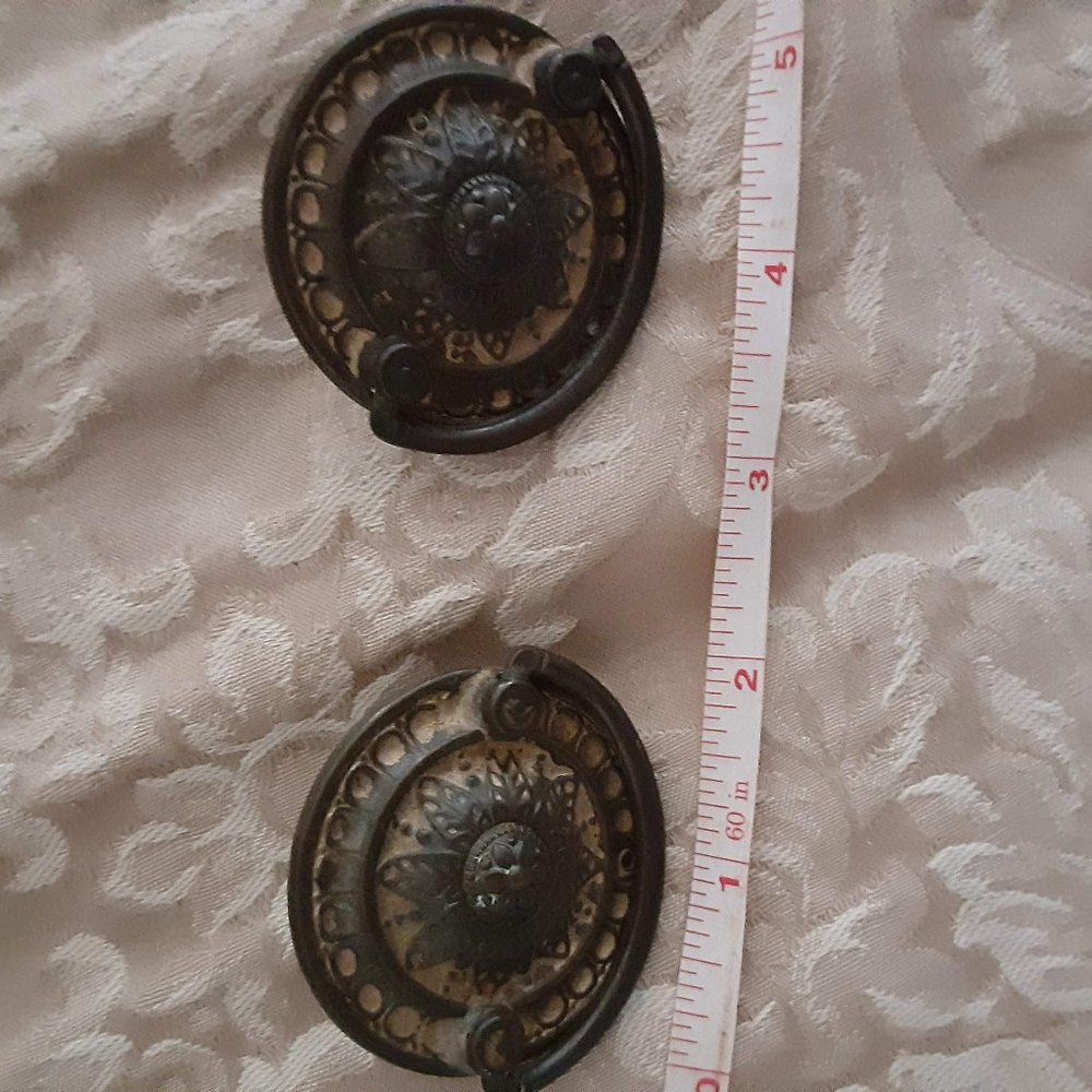 Pair of Vintage Drawer Pulls, Handles